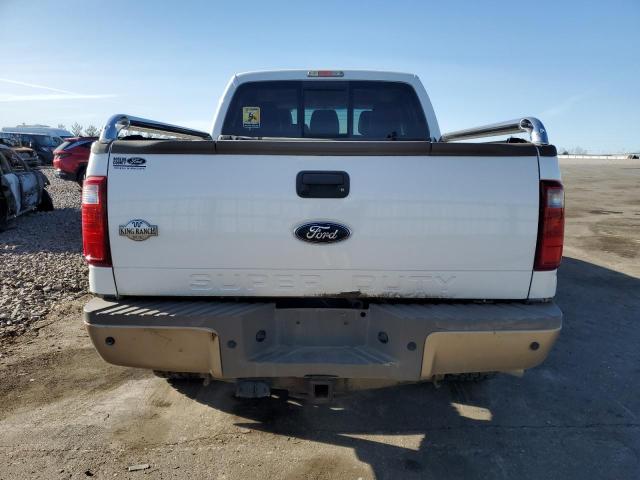 1FT8W3BT3CEB96565 - 2012 FORD F350 SUPER DUTY WHITE photo 6