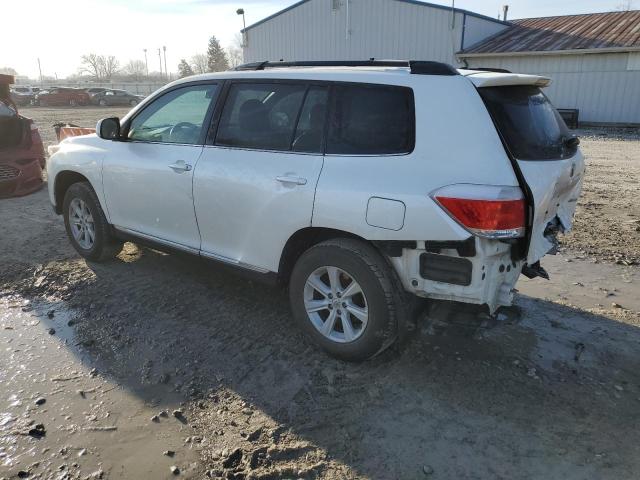 5TDBK3EH7DS195312 - 2013 TOYOTA HIGHLANDER BASE Blanc photo 2