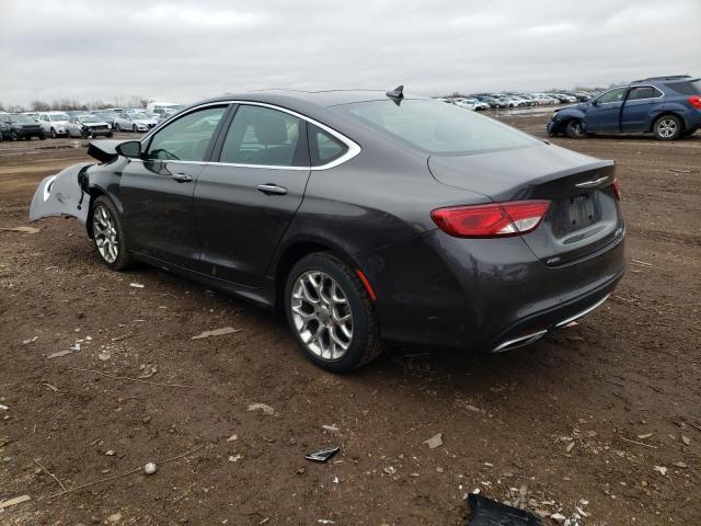 1C3CCCEGXFN648683 - 2015 CHRYSLER 200 C GRAY photo 2