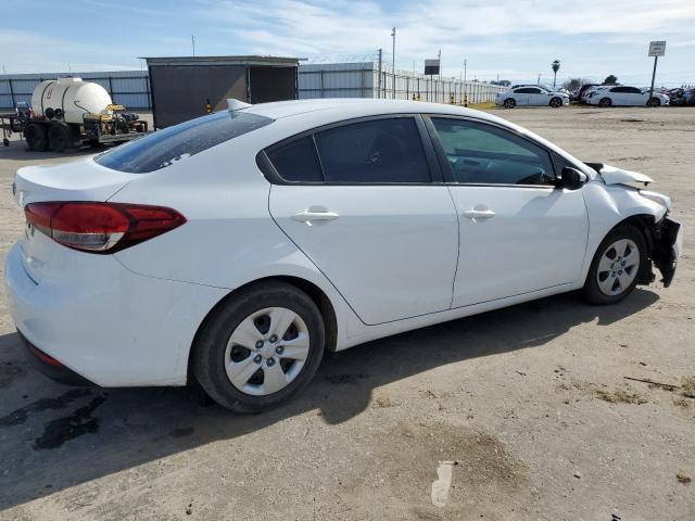 3KPFK4A73JE185225 - 2018 KIA FORTE LX WHITE photo 3