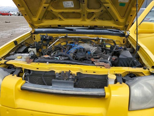 1N6ED26Y11C344629 - 2001 NISSAN FRONTIER KING CAB XE YELLOW photo 11