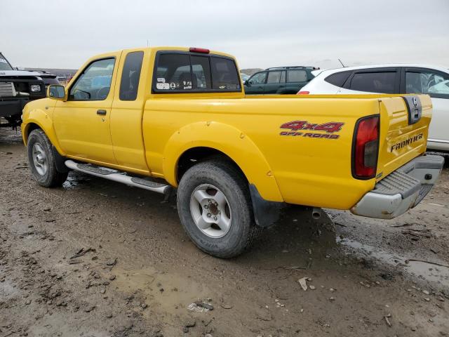 1N6ED26Y11C344629 - 2001 NISSAN FRONTIER KING CAB XE YELLOW photo 2