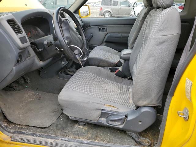 1N6ED26Y11C344629 - 2001 NISSAN FRONTIER KING CAB XE YELLOW photo 7