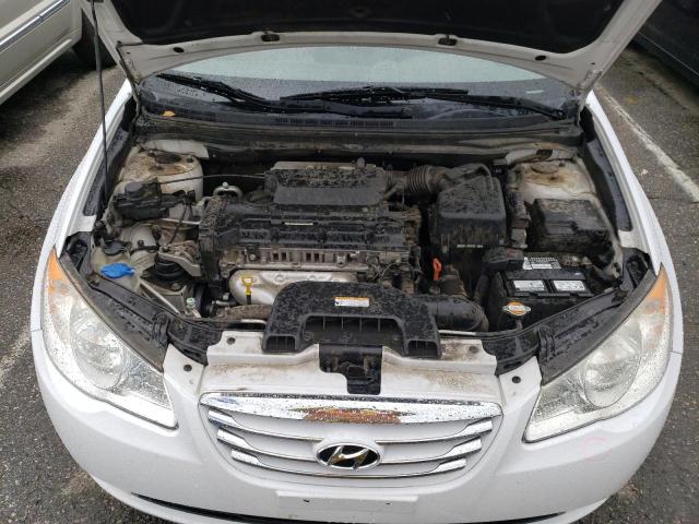 KMHDU4AD2AU126686 - 2010 HYUNDAI ELANTRA BLUE WHITE photo 11