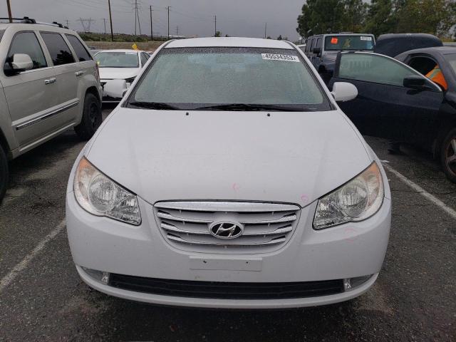 KMHDU4AD2AU126686 - 2010 HYUNDAI ELANTRA BLUE WHITE photo 5