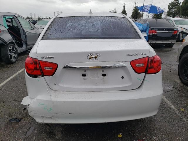 KMHDU4AD2AU126686 - 2010 HYUNDAI ELANTRA BLUE WHITE photo 6