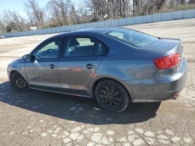 3VW2K7AJ6EM376643 - 2014 VOLKSWAGEN JETTA BASE GRAY photo 2