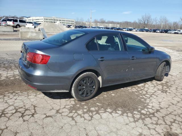 3VW2K7AJ6EM376643 - 2014 VOLKSWAGEN JETTA BASE GRAY photo 3