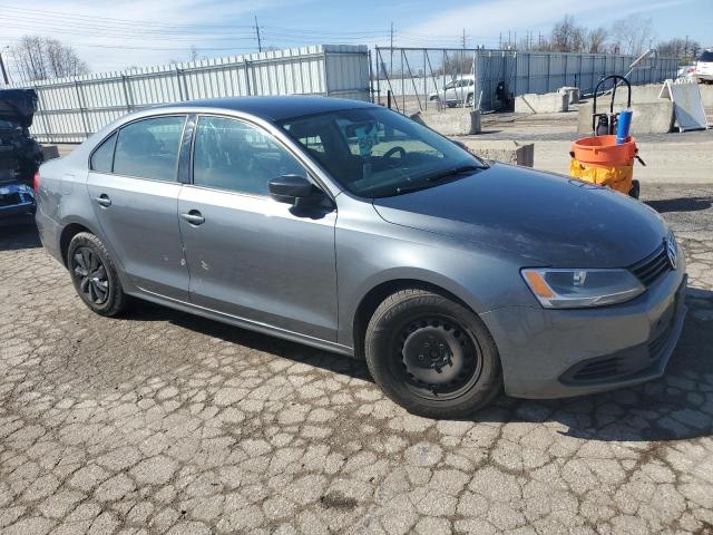 3VW2K7AJ6EM376643 - 2014 VOLKSWAGEN JETTA BASE GRAY photo 4