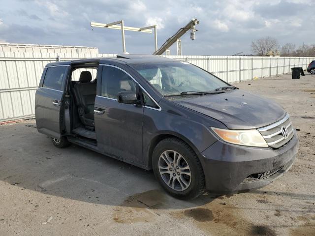 5FNRL5H64DB087011 - 2013 HONDA ODYSSEY EXL GRAY photo 4