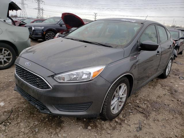 1FADP3K2XJL207613 - 2018 FORD FOCUS SE GRAY photo 2