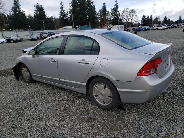 JHMFA36297S016177 - 2007 HONDA CIVIC HYBRID SILVER photo 2