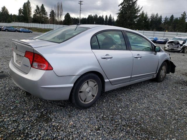 JHMFA36297S016177 - 2007 HONDA CIVIC HYBRID SILVER photo 3