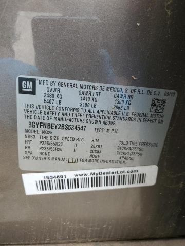 3GYFNBEY2BS534547 - 2011 CADILLAC SRX PERFORMANCE COLLECTION Қоңыр фото 13