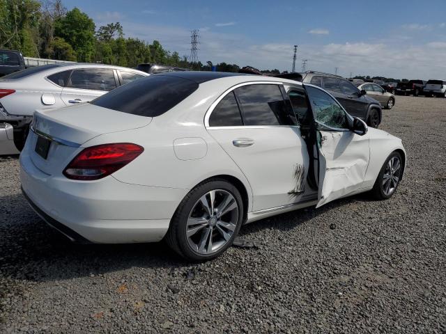 WDDWF4JB3GR160952 - 2016 MERCEDES-BENZ C 300 WHITE photo 3