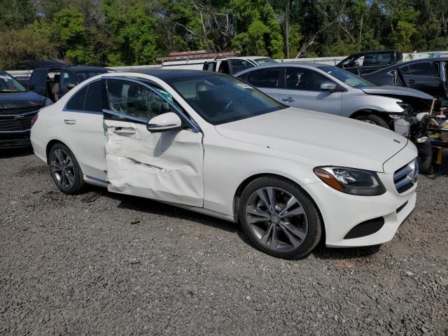 WDDWF4JB3GR160952 - 2016 MERCEDES-BENZ C 300 WHITE photo 4