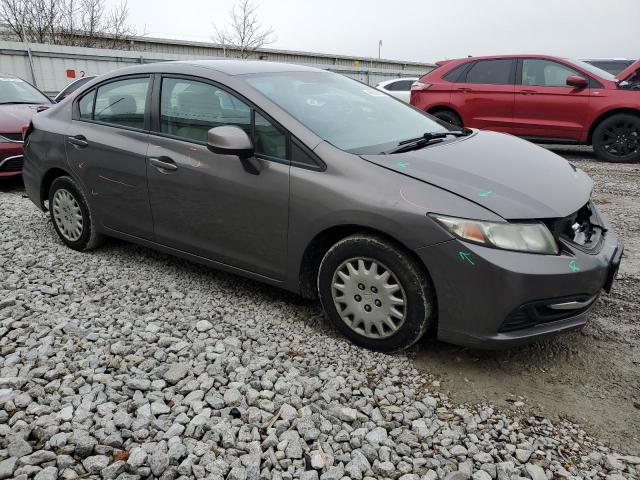 19XFB2F58DE014812 - 2013 HONDA CIVIC LX GRAY photo 4