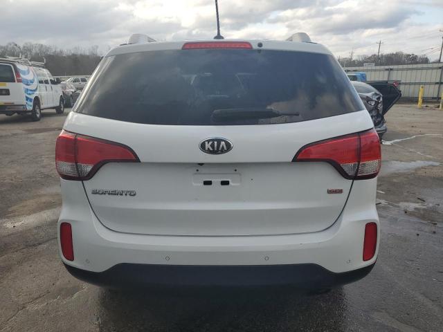 5XYKT4A66FG555306 - 2015 KIA SORENTO LX WHITE photo 6