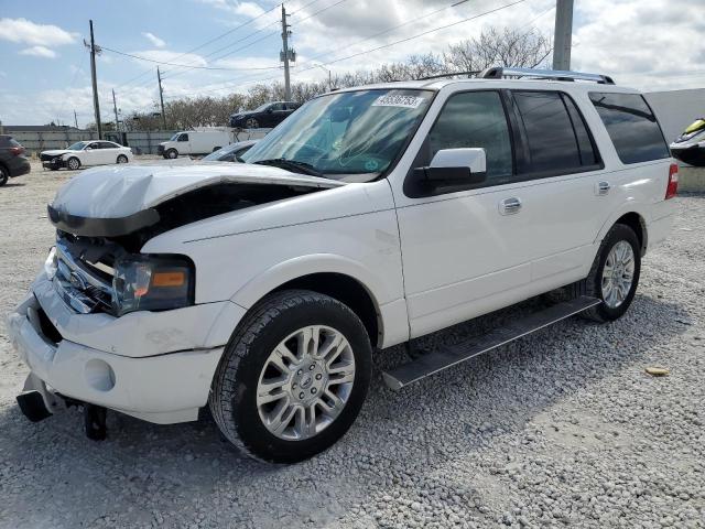 1FMJU1K59EEF56076 - 2014 FORD EXPEDITION LIMITED WHITE photo 1