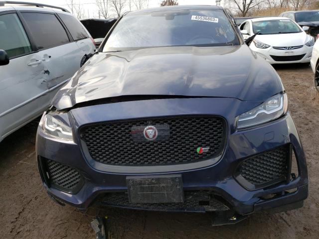 SADCM2BV4HA069872 - 2017 JAGUAR F-PACE S BLUE photo 5