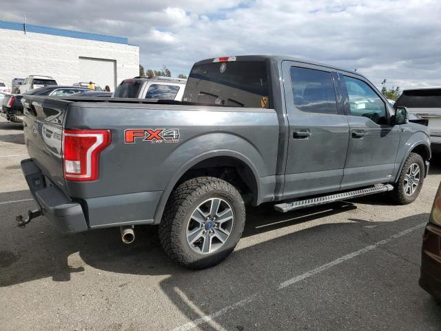 1FTEW1EF8GKF70897 - 2016 FORD F150 SUPERCREW GRAY photo 3