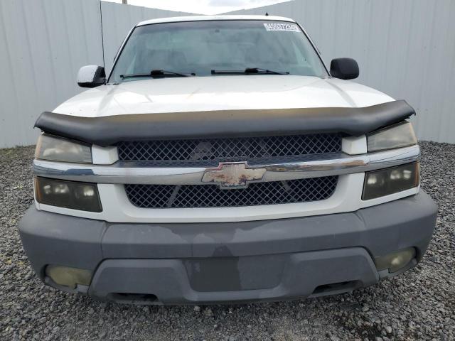 3GNEC13T82G140943 - 2002 CHEVROLET AVALANCHE C1500 WHITE photo 5