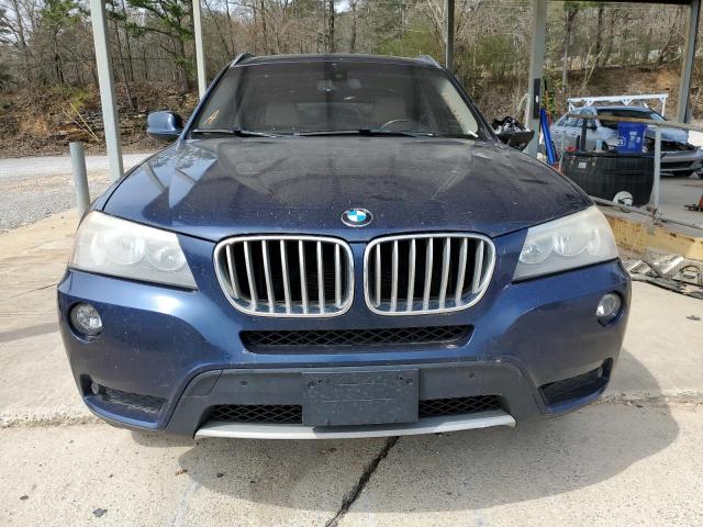 5UXWX5C51BLW13660 - 2011 BMW X3 XDRIVE28I BLUE photo 5