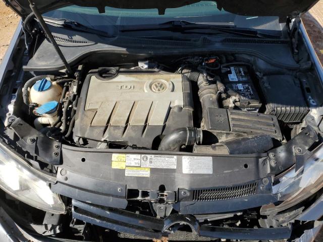 WVWNM7AJXCW063294 - 2012 VOLKSWAGEN GOLF ნაცრისფერი ფოტო 11