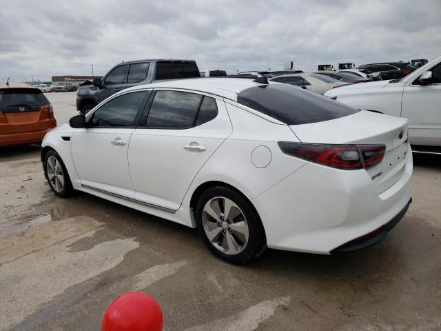 KNAGN4AD5G5093827 - 2016 KIA OPTIMA HYBRID WHITE photo 2