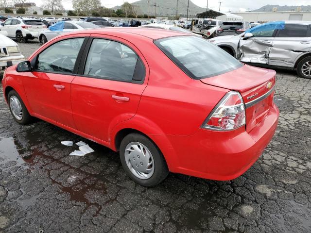 KL1TD5DEXAB130479 - 2010 CHEVROLET AVEO LS 红色 照片 2