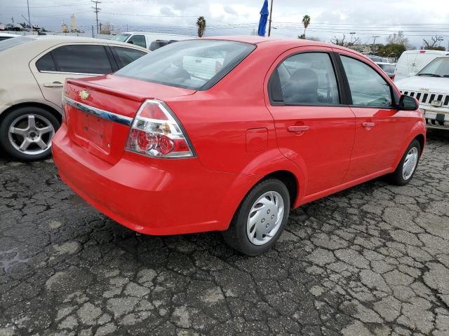KL1TD5DEXAB130479 - 2010 CHEVROLET AVEO LS 红色 照片 3