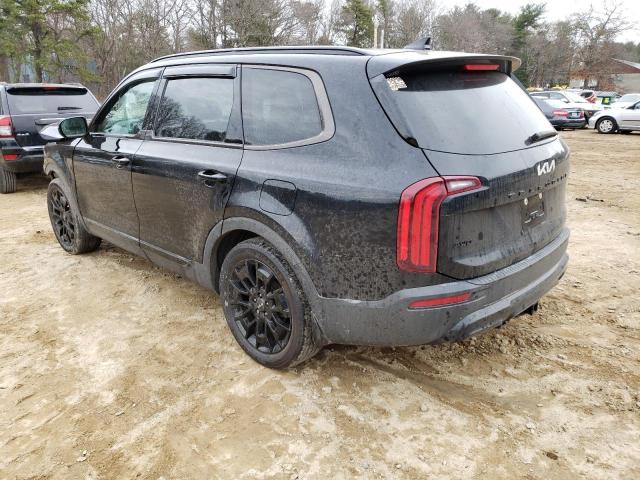 5XYP3DHC0NG266650 - 2022 KIA TELLURIDE EX BLACK photo 2