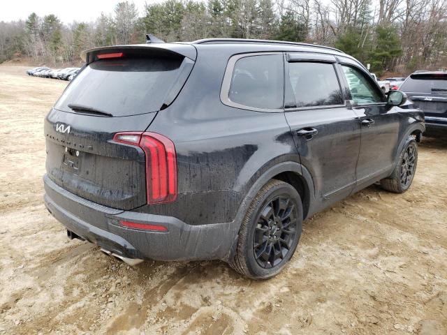 5XYP3DHC0NG266650 - 2022 KIA TELLURIDE EX BLACK photo 3