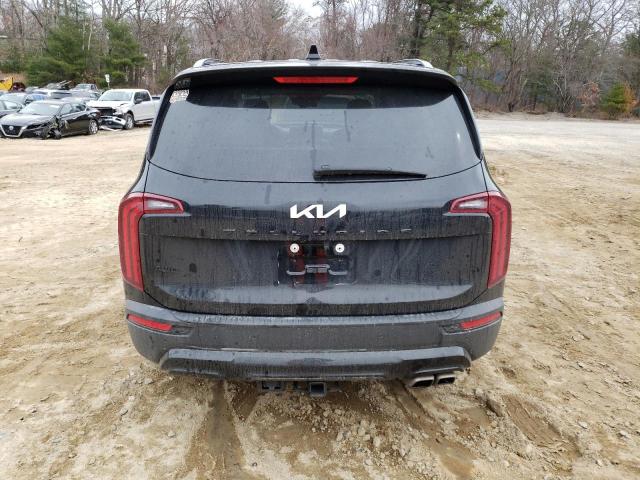 5XYP3DHC0NG266650 - 2022 KIA TELLURIDE EX BLACK photo 6