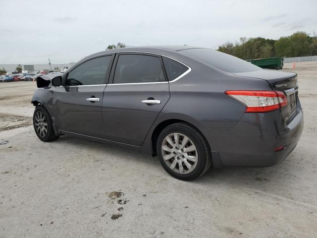 3N1AB7AP7EL642327 - 2014 NISSAN SENTRA S GRAY photo 2