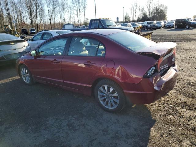1HGFA159X9L009466 - 2009 HONDA CIVIC EXL მუქწითელი ფოტო 2