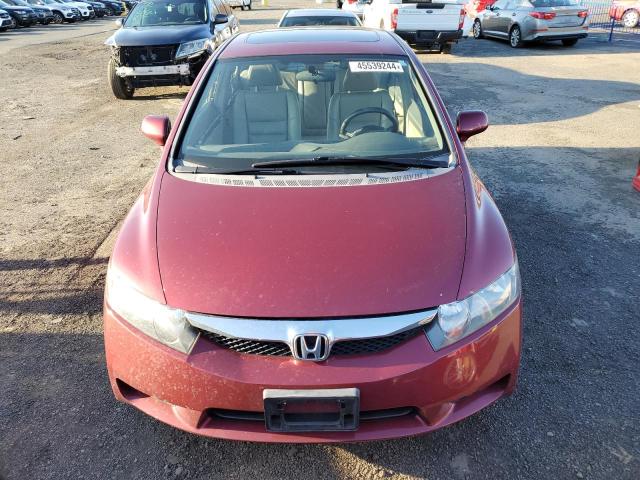1HGFA159X9L009466 - 2009 HONDA CIVIC EXL მუქწითელი ფოტო 5