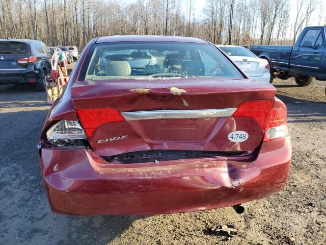 1HGFA159X9L009466 - 2009 HONDA CIVIC EXL მუქწითელი ფოტო 6