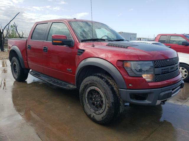 1FTFW1R63EFA69713 - 2014 FORD F150 SVT RAPTOR BURGUNDY photo 4