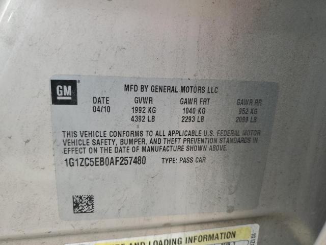 1G1ZC5EB0AF257480 - 2010 CHEVROLET MALIBU 1LT 棕色 照片 12