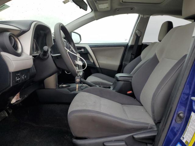 2T3WFREV5FW142883 - 2015 TOYOTA RAV4 XLE BLUE photo 7