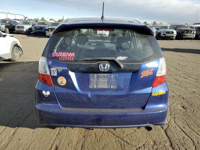 JHMGE8G5XDC030514 - 2013 HONDA FIT SPORT BLUE photo 6