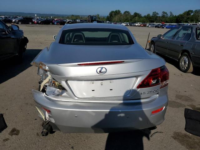 JTHFF2C29D2528209 - 2013 LEXUS IS 250 SILVER photo 6