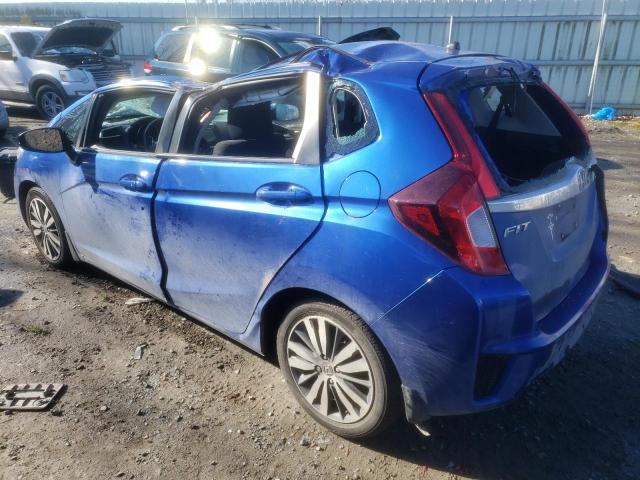 3HGGK5H84FM713944 - 2015 HONDA FIT EX BLUE photo 2