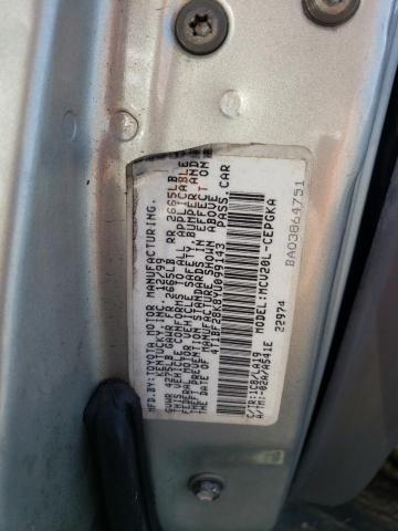 4T1BF28K8YU099143 - 2000 TOYOTA CAMRY LE SILVER photo 12