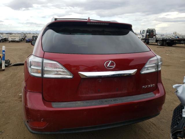 2T2BK1BA4BC116627 - 2011 LEXUS RX 350 RED photo 6