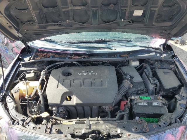 2T1BU4EE2AC508275 - 2010 TOYOTA COROLLA BASE BLACK photo 11