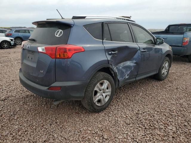 JTMZFREV0ED035782 - 2014 TOYOTA RAV4 LE BLUE photo 3