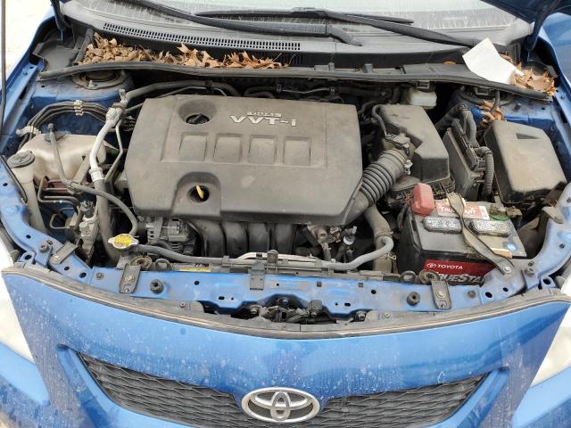 JTDBU4EE4AJ074252 - 2010 TOYOTA COROLLA BASE BLUE photo 11