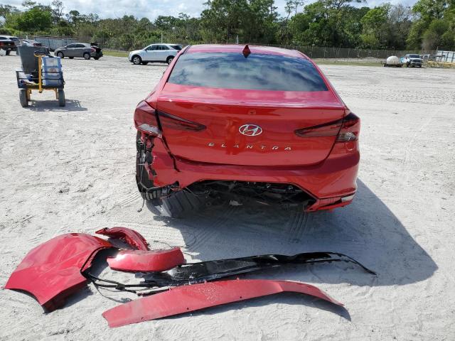 5NPD84LF6LH597793 - 2020 HYUNDAI ELANTRA SEL RED photo 6